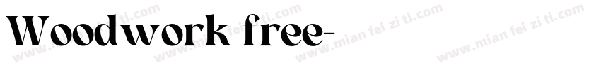 Woodwork free字体转换